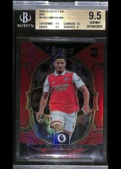 Panini Select EPL Red #8 William Saliba BGS 95 Rookie