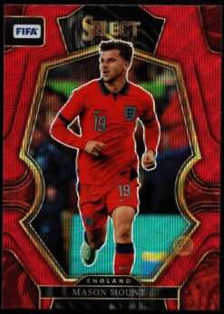 2022-23 Panini Select Fifa Red Wave Card 119 Mason Mount