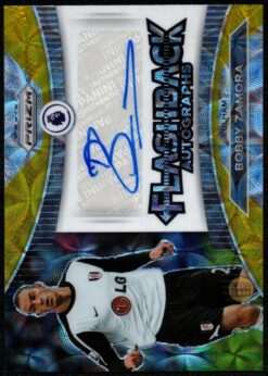 2022-23 Prizm Premier League Flashback Gold Auto Card FA-BZ Bobby Zamora 1/10