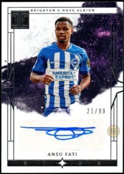 2023-24 Panini Impeccable Premier League Auto Card IS-AF Ansu Fati 21/99