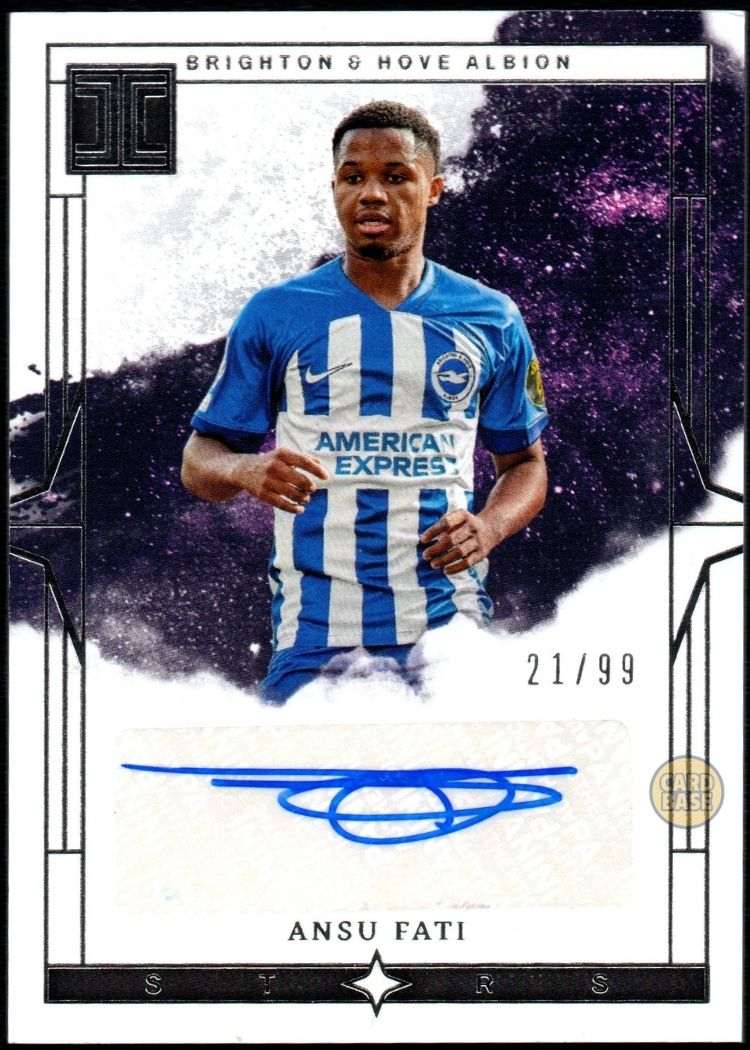 2023-24 Panini Impeccable Premier League Auto Card IS-AF Ansu Fati 21/99