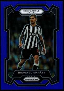 2023-24 Panini Prizm Premier League Blue Prizm Card 66 Bruno Guimaraes 202/299