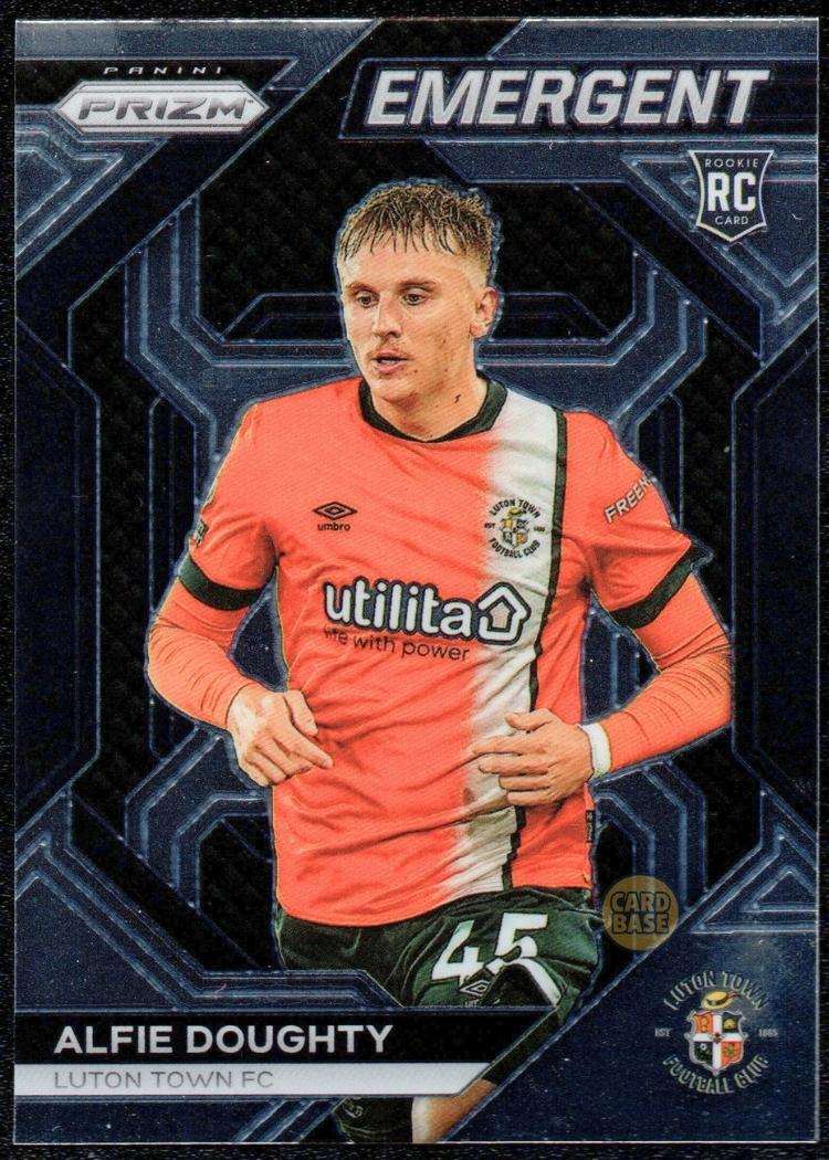 2023-24 Panini Prizm Premier League Emergent Insert Card 21 Alfie Doughty Rookie
