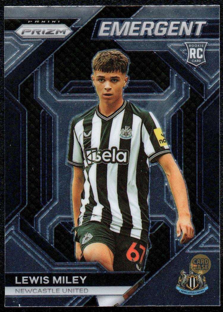2023-24 Panini Prizm EPL Emergent Card 9 Lewis Miley Rookie