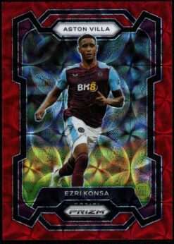 2023-24 Panini Prizm EPL Red Choice Card 108 Ezri Konsa 8/30