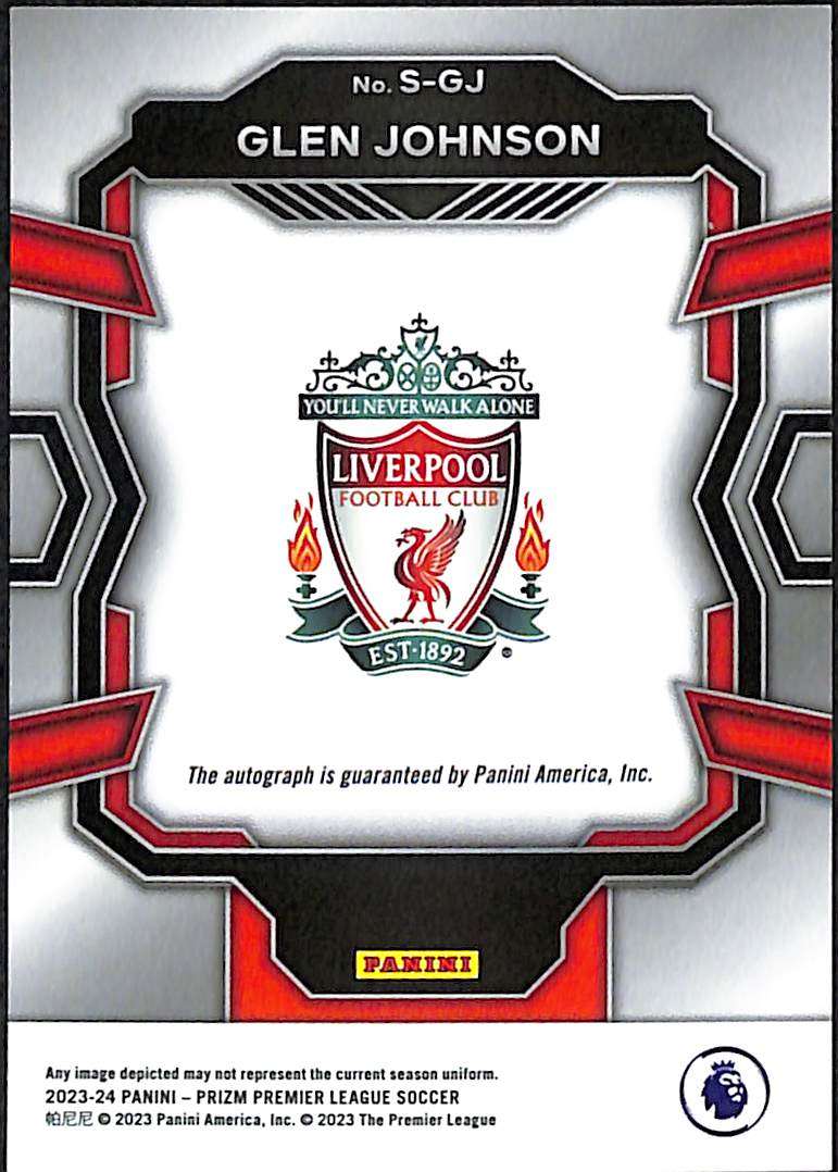 2023-24 Panini Prizm EPL SIgnatures Auto #S-GJ Glen Johnson - Image 2