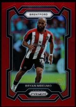 2023-24 Panini Prizm Premier League Red Prizm Card 143 Bryan Mbeumo 116/199
