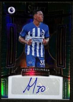 Panini Select Premier League Signatures Green #S-PE Pervis Estupinan Auto 3 of 5