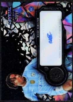 2023–24 Topps Chrome UEFA Champions League Crystal Premium Autograph Card Micah Hamilton 76/99 (Rookie)