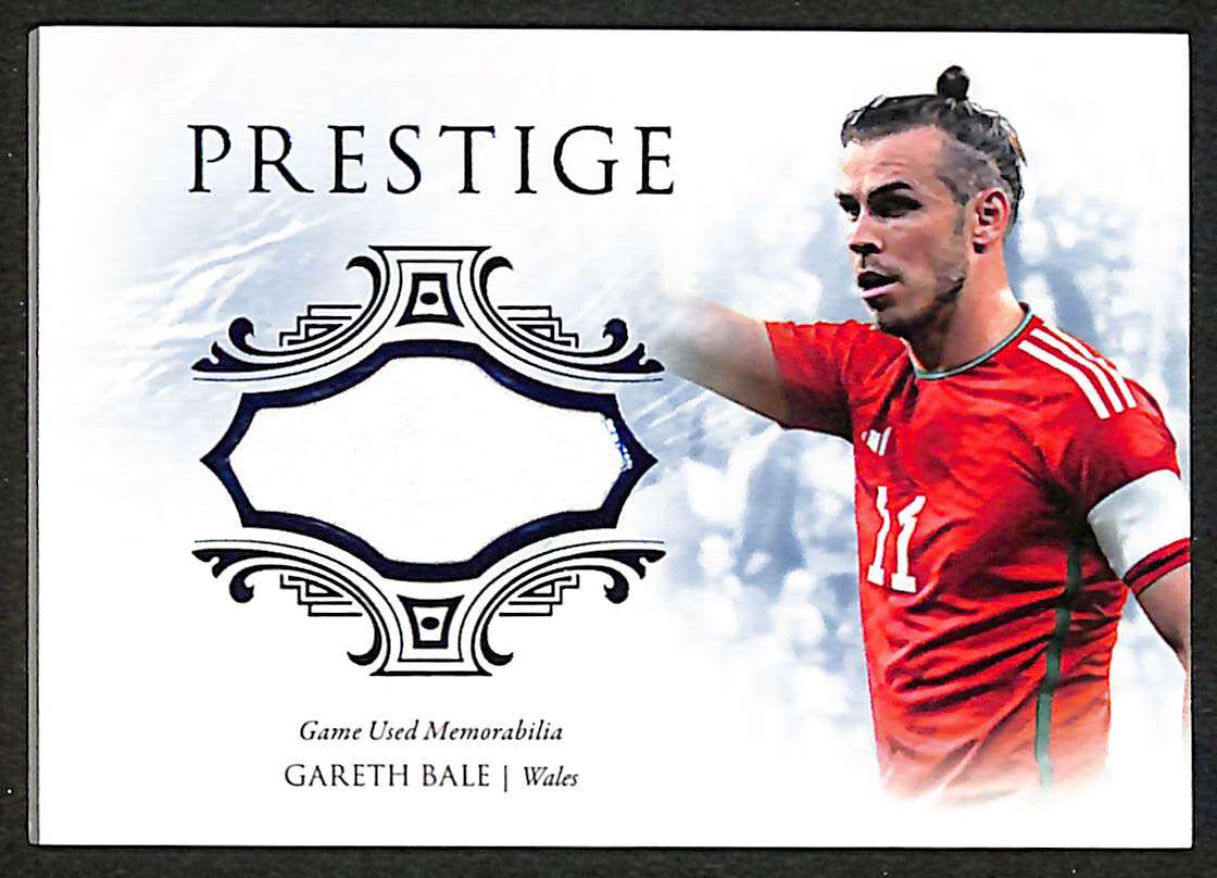 Futera Unique World Football Prestige Match Worn Patch #PT02 Gareth Bale 10 of 10 landscape