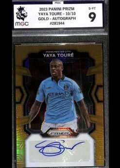 Panini Prizm EPL Gold Auto Prizm #S-YT Yaya Toure 10 of 10 MGC 9