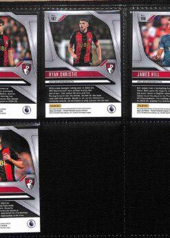Bournemouth 2024-25 Panini Prizm Premier League team set page 2 showing player base cards