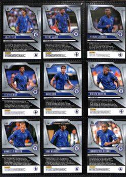 Chelsea 2024-25 Panini Prizm Premier League team set page 2 showing player base cards