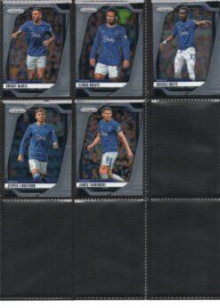 2024-25 EPL Panini Prizm Everton trading cards page 2 front view