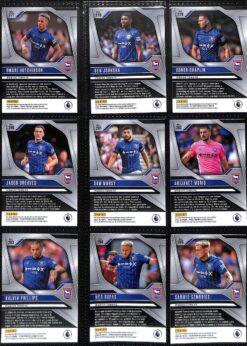 2024-25 EPL Panini Prizm Ipswich Town trading cards page 1 back view