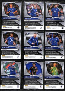 2024-25 EPL Panini Prizm Leicester City trading cards page 1 back view