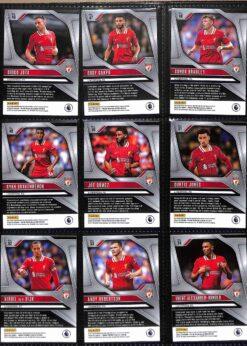 Liverpool 2024-25 Panini Prizm Premier League team set page 2 showing player base cards