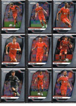 2024-25 EPL Panini Prizm Liverpool trading cards page 2 front view