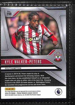 Southampton 2024-25 Panini Prizm Premier League team set page 2 showing player base cards