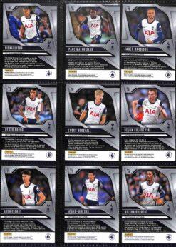 Tottenham Hotspur 2024-25 Panini Prizm Premier League team set page 1 showing player base cards