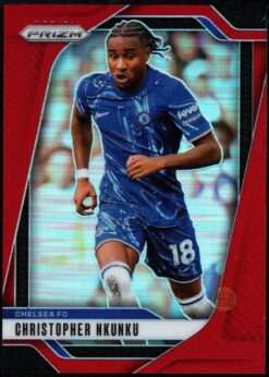 2024-25 Panini Prizm Premier League Red Prizm Card 105 Christopher Nkunku 35/199