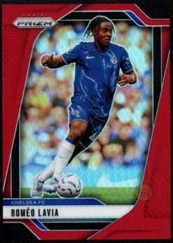 2024-25 Panini Prizm Premier League Red Prizm Card 95 Romeo Lavia 24/199