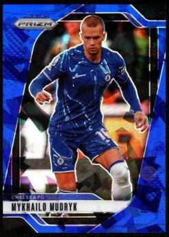 2024-25 Panini Prizm Premier League Blue Ice Card 103 Mykhailo Mudryk 7/75