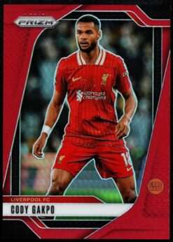 2024-25 Panini Prizm Premier League Red Prizm Card 47 Cody Gakpo 165/199