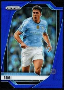 2024-25 Panini Prizm Premier League Blue Prizm Card 8 Rodri 235/299