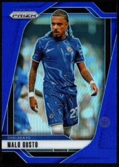 2024-25 Panini Prizm Premier League Blue Prizm Card 96 Malo Gusto 202/299