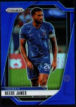 2024-25 Panini Prizm Premier League Blue Prizm Card 98 Reece James 8/299