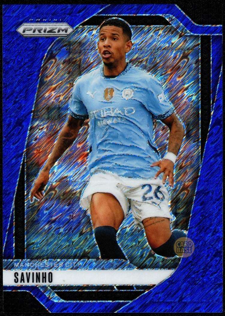 2024-25 Panini Prizm EPL Blue Shimmer Card 5 Savinho 7/8