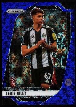 2024-25 Panini Prizm Premier League Blue Breakaway Card 114 Lewis Miley 68/99