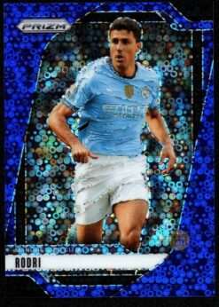 2024-25 Panini Prizm EPL Breakaway Blue Card 8 Rodri 35/99