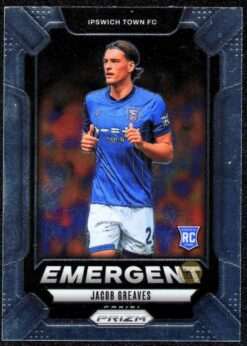 2024-25 Panini Prizm Premier League Emergent Insert Card 10 Jacob Greaves
