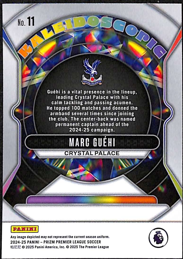 2024-25 Panini Prizm Premier League Kaleidoscopic Insert Card 11 Marc Guehi - Image 2