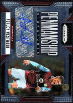 2024-25 Panini Prizm EPL Penmanship Ashley Westwood Auto Card P-AW