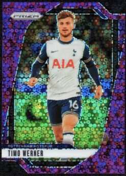 2024-25 Panini Prizm EPL Purple Breakaway Card 87 Timo Werner 14/25