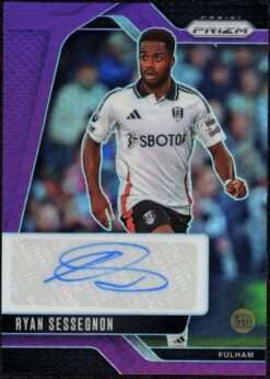 2024-25 Panini Prizm EPL Purple Prizm Auto #S-RS Ryan Sessegnon 16/25