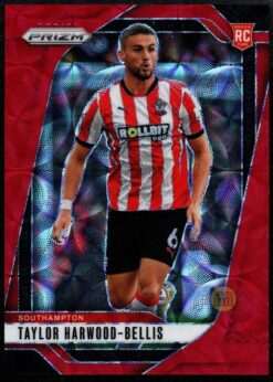 2024-25 Panini Prizm EPL Red Choice Rookie Card 293 Taylor Harwood Bellis 19/30