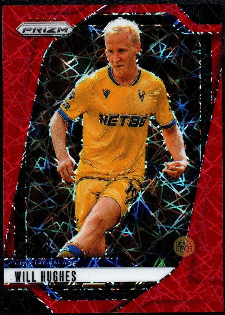 2024-25 Panini Prizm EPL Red Lazer Card 168 Will Hughes 23/49