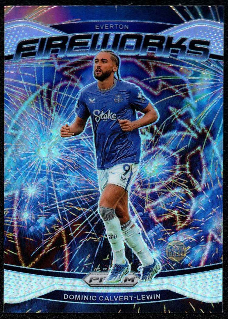 2024-25 Panini Prizm Premier League Fireworks SILVER Insert Card 15 Dominic Calvert-Lewin