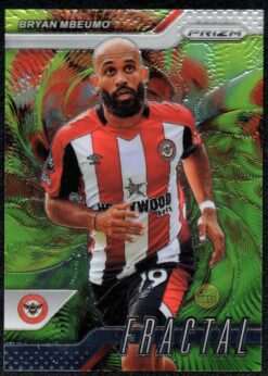 2024-25 Panini Prizm Premier League Fractal Insert Card 16 Bryan Mbeumo