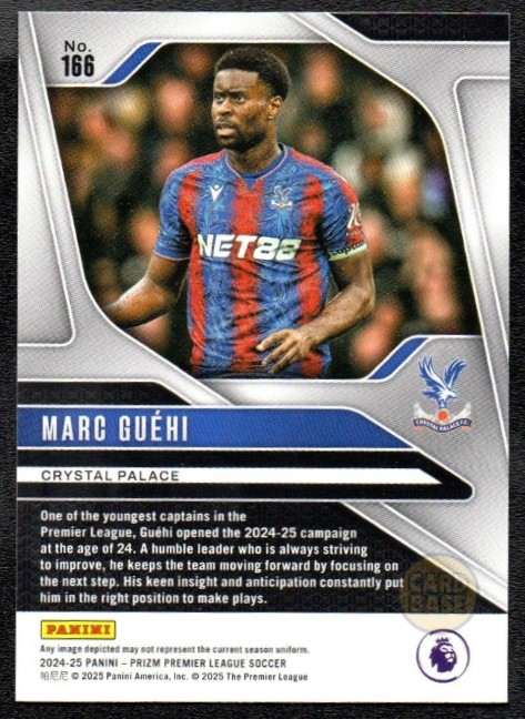 Marc Guehi #166 - Crystal Palace FC 2024-25 Panini Prizm Base Card - Image 2