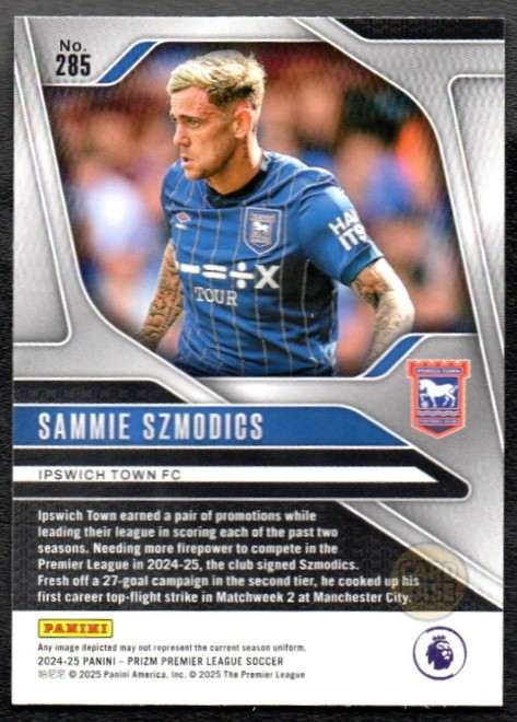 Sammie Szmodics #285 - Ipswich Town FC 2024-25 Panini Prizm Base Card - Image 2