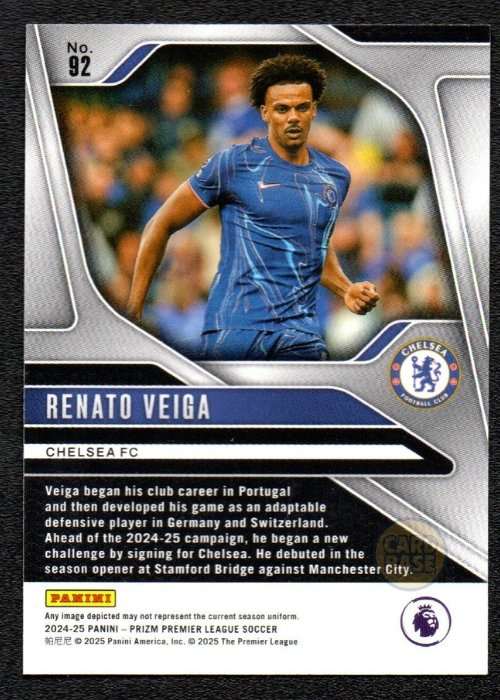 Renato Veiga #92 - Chelsea FC 2024-25 Panini Prizm Base Card - Image 2