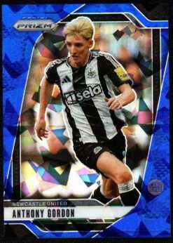 2024-25 Panini Prizm Premier League Blue Ice Card 112 Anthony Gordon 25/75