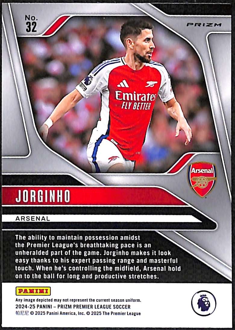 2024-25 Panini Prizm Premier League Cracked Ice Card 32 Jorginho - Image 2