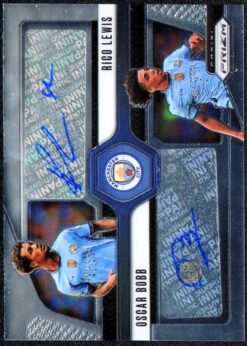 2024-25 Panini Prizm Premier League Dual Signature Card DS-MCA Oscar Bobb & Rico Lewis