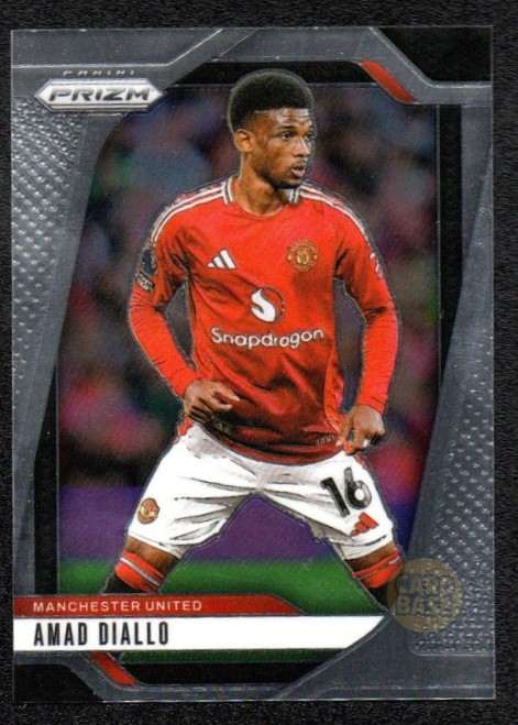 Amad Diallo #130 - Manchester United 2024-25 Panini Prizm Base Card